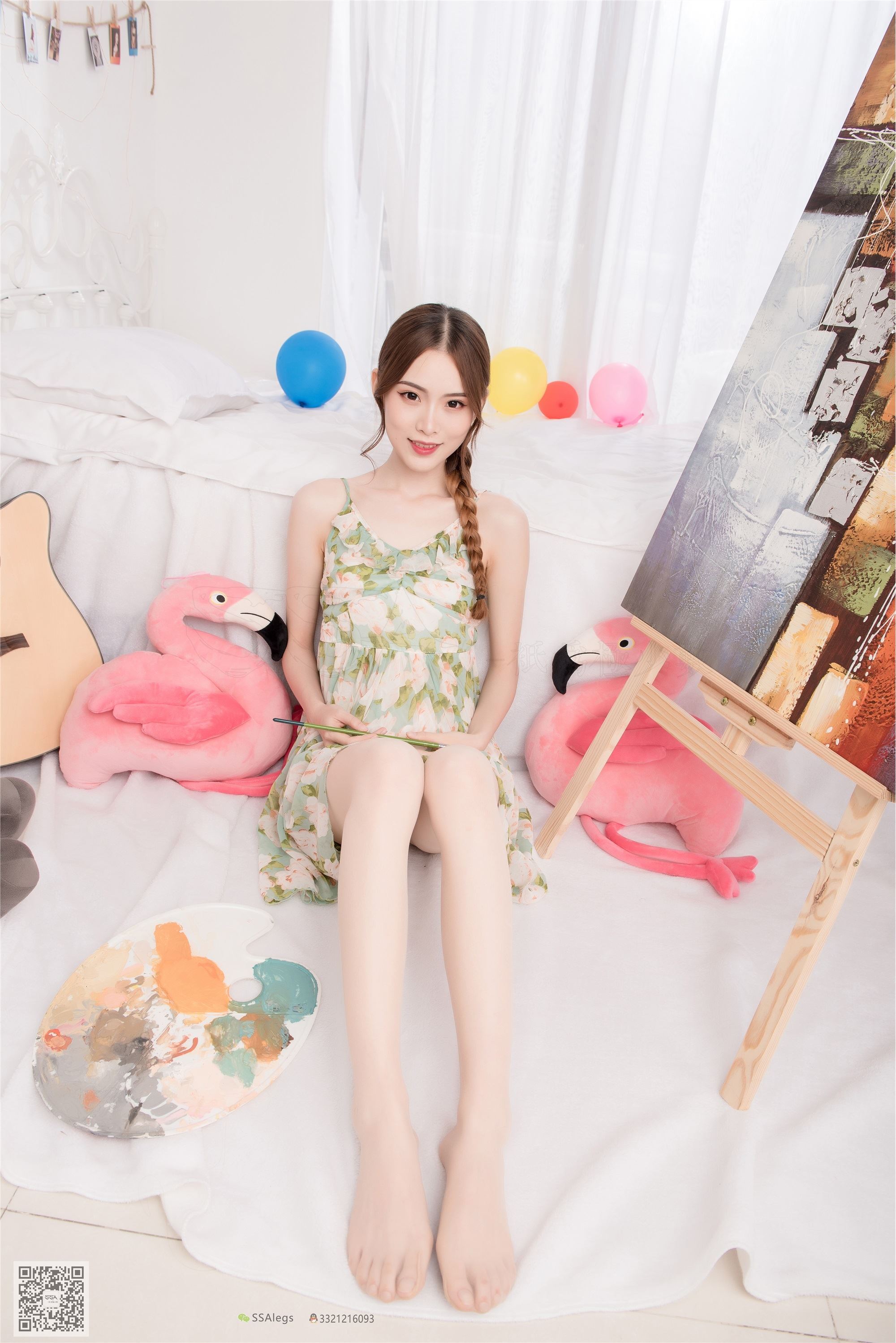 SSA丝社 NO.022 琪琪 化身灵魂画师肉丝美足特写